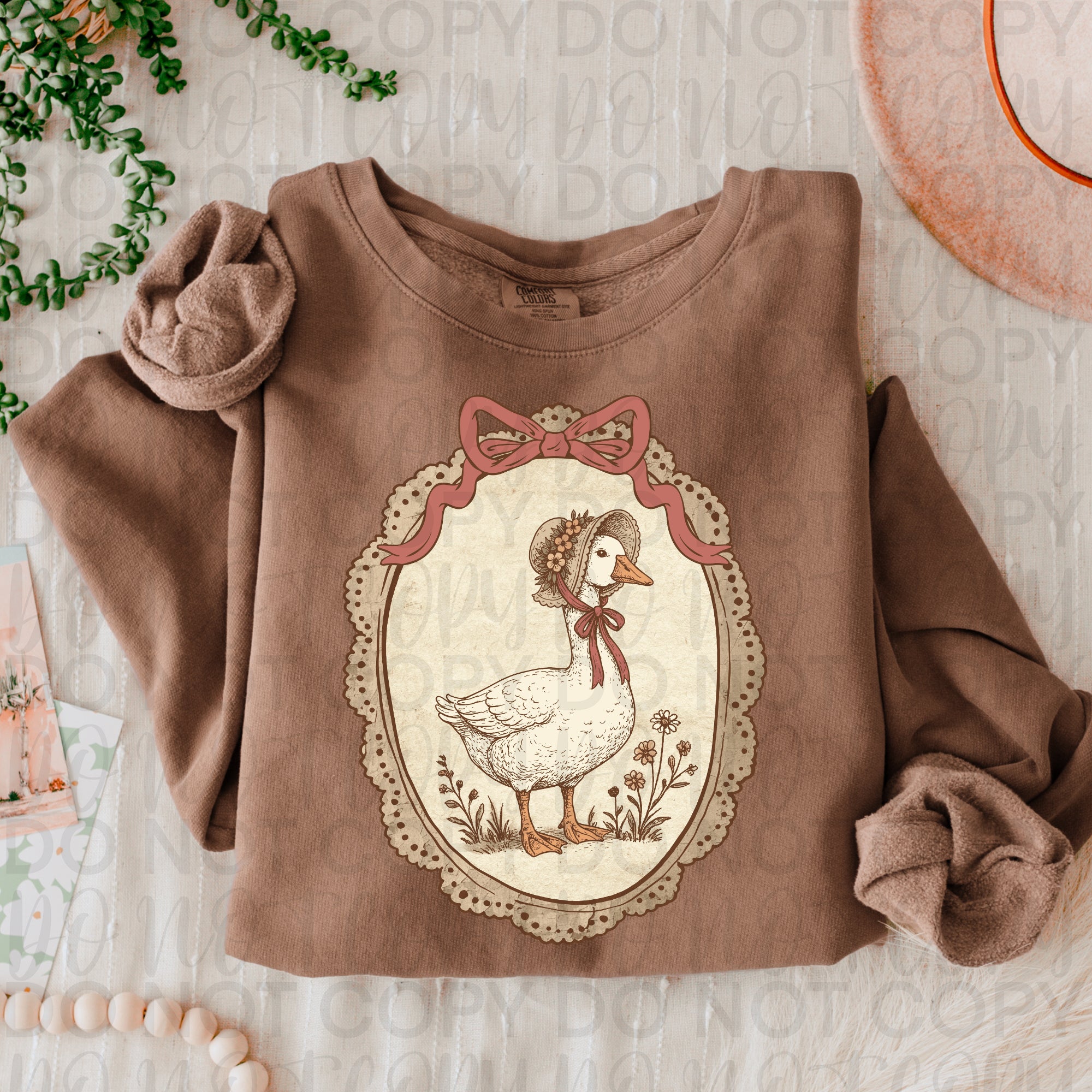 Vintage Farmhouse Goose PNG