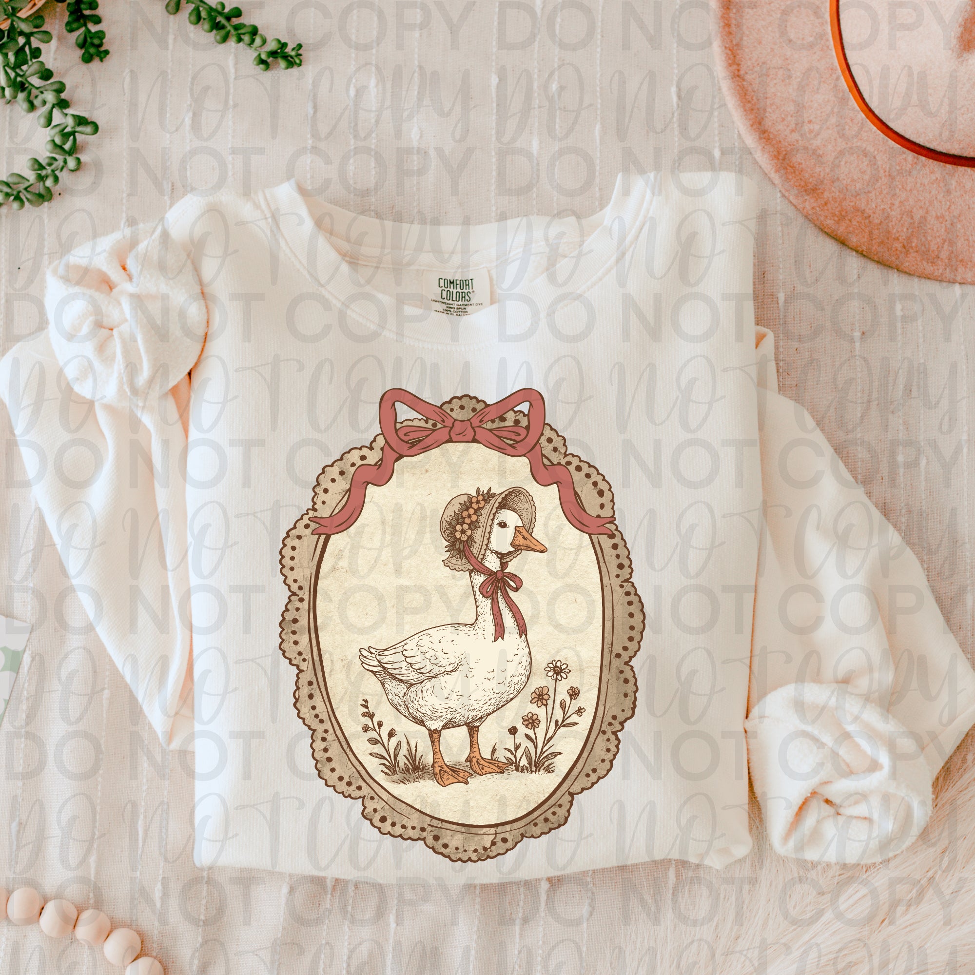 Vintage Farmhouse Goose PNG