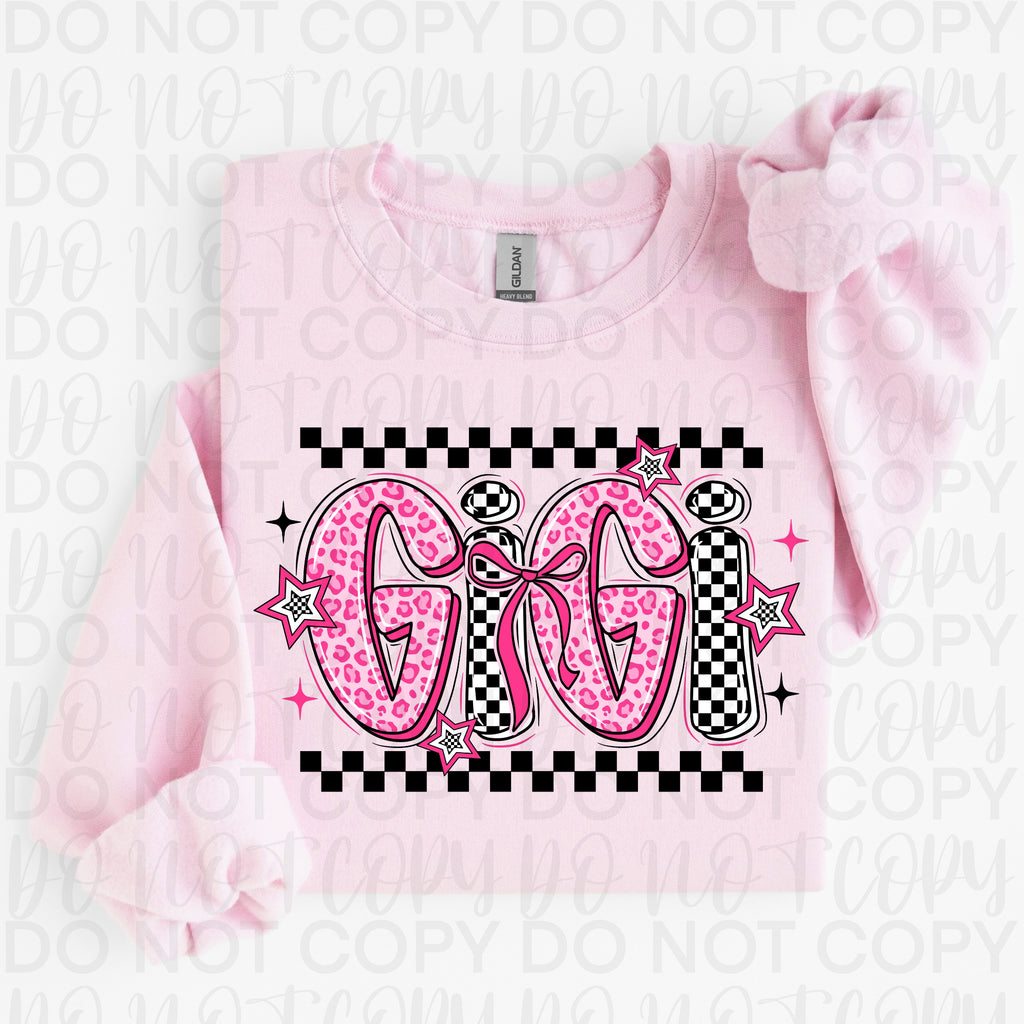 Retro Pink Gigi PNG