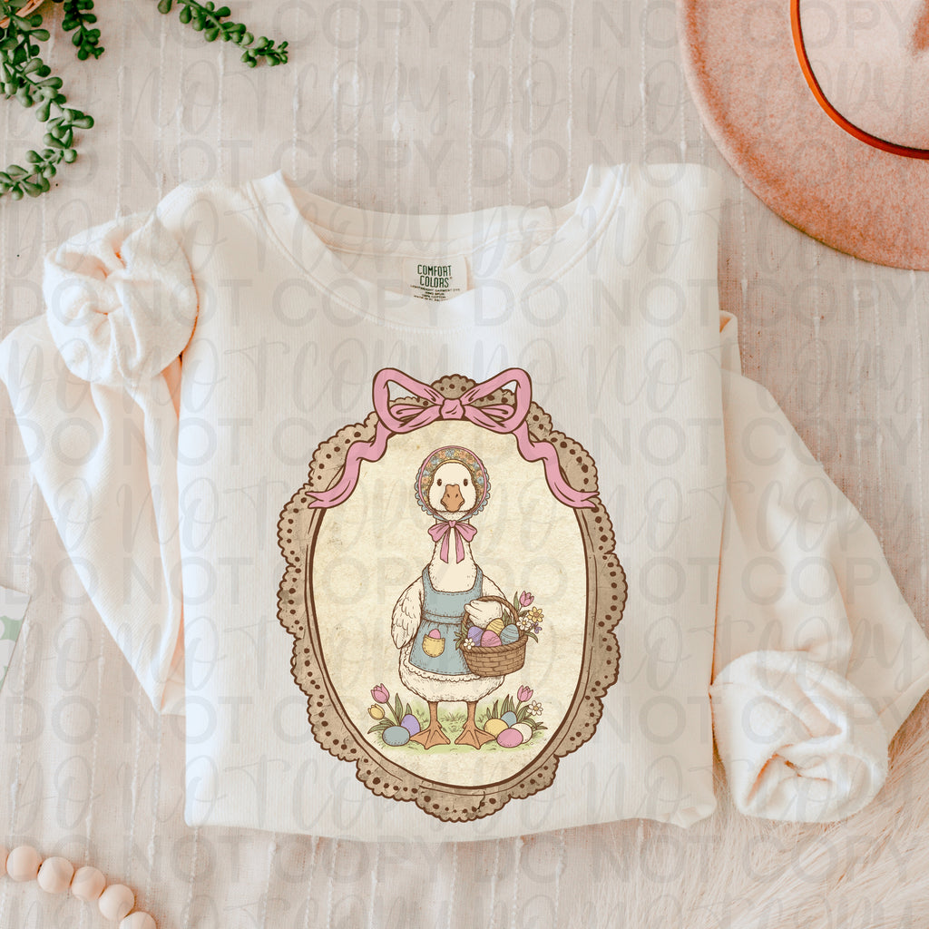 Vintage Spring Goose PNG