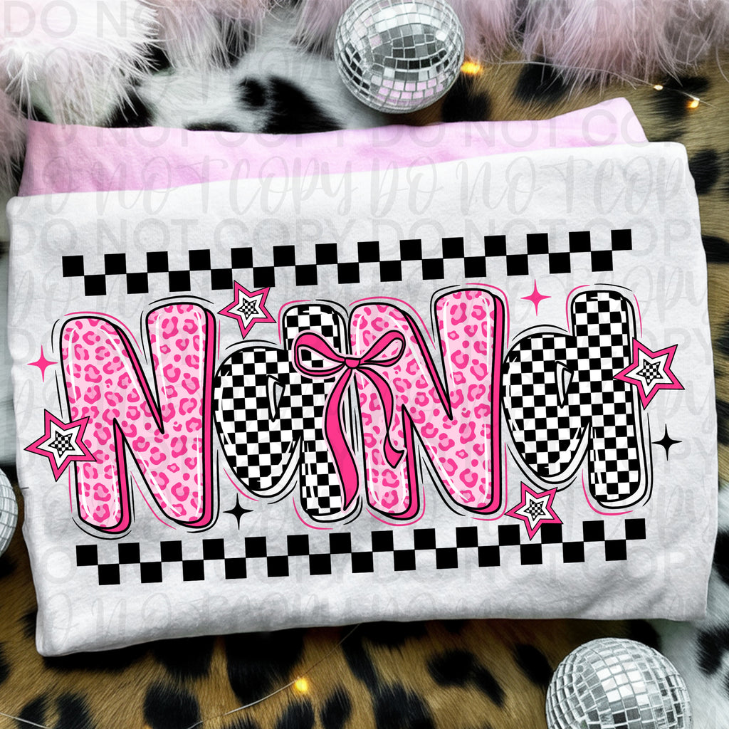 Retro Pink Nana PNG