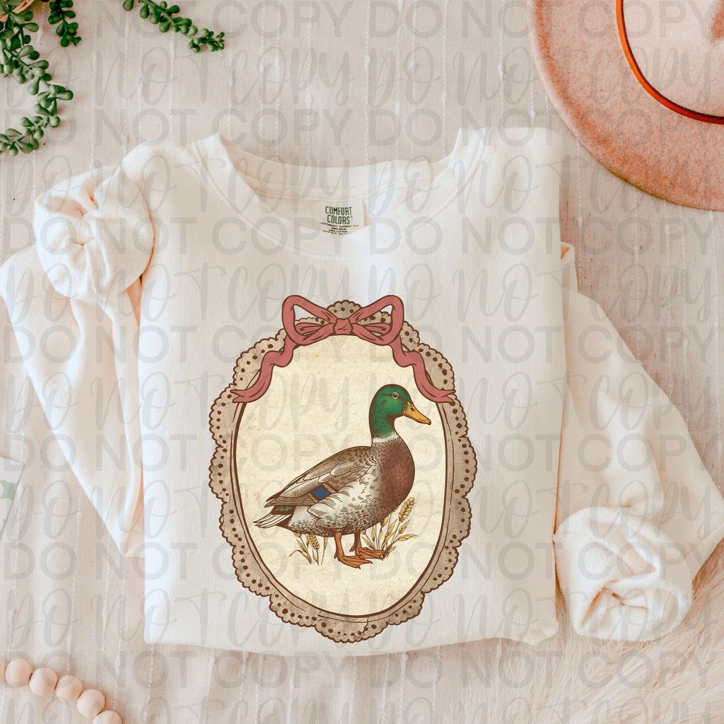 Vintage Mallard Duck PNG