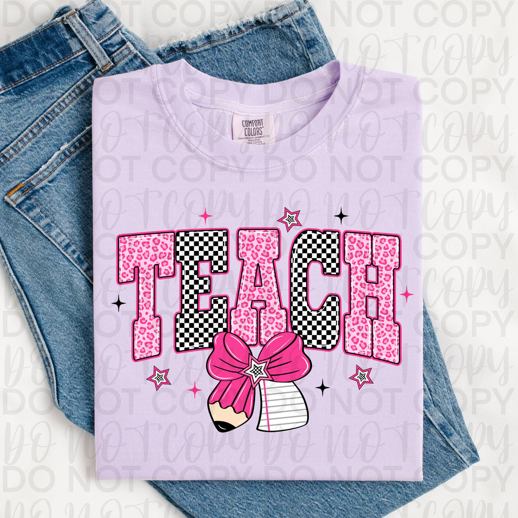 Retro Pink Teach PNG