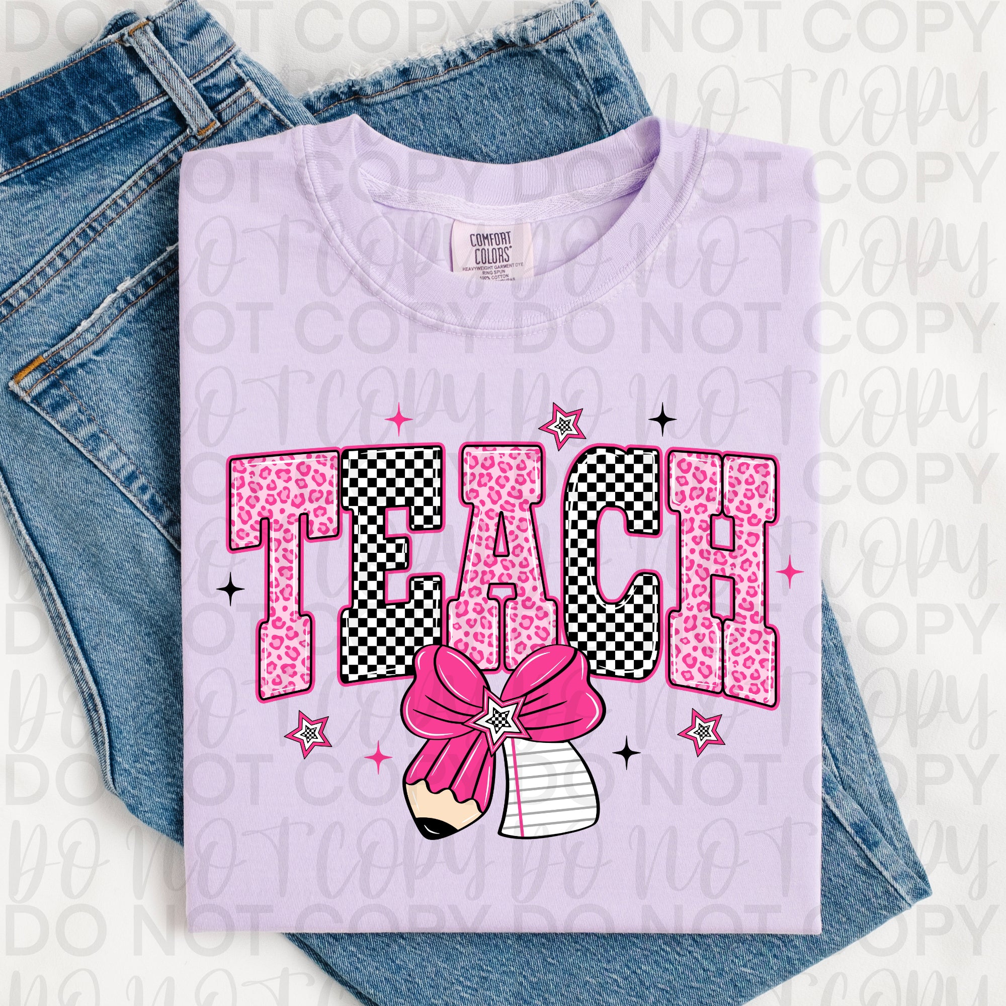 Retro Pink Teach PNG