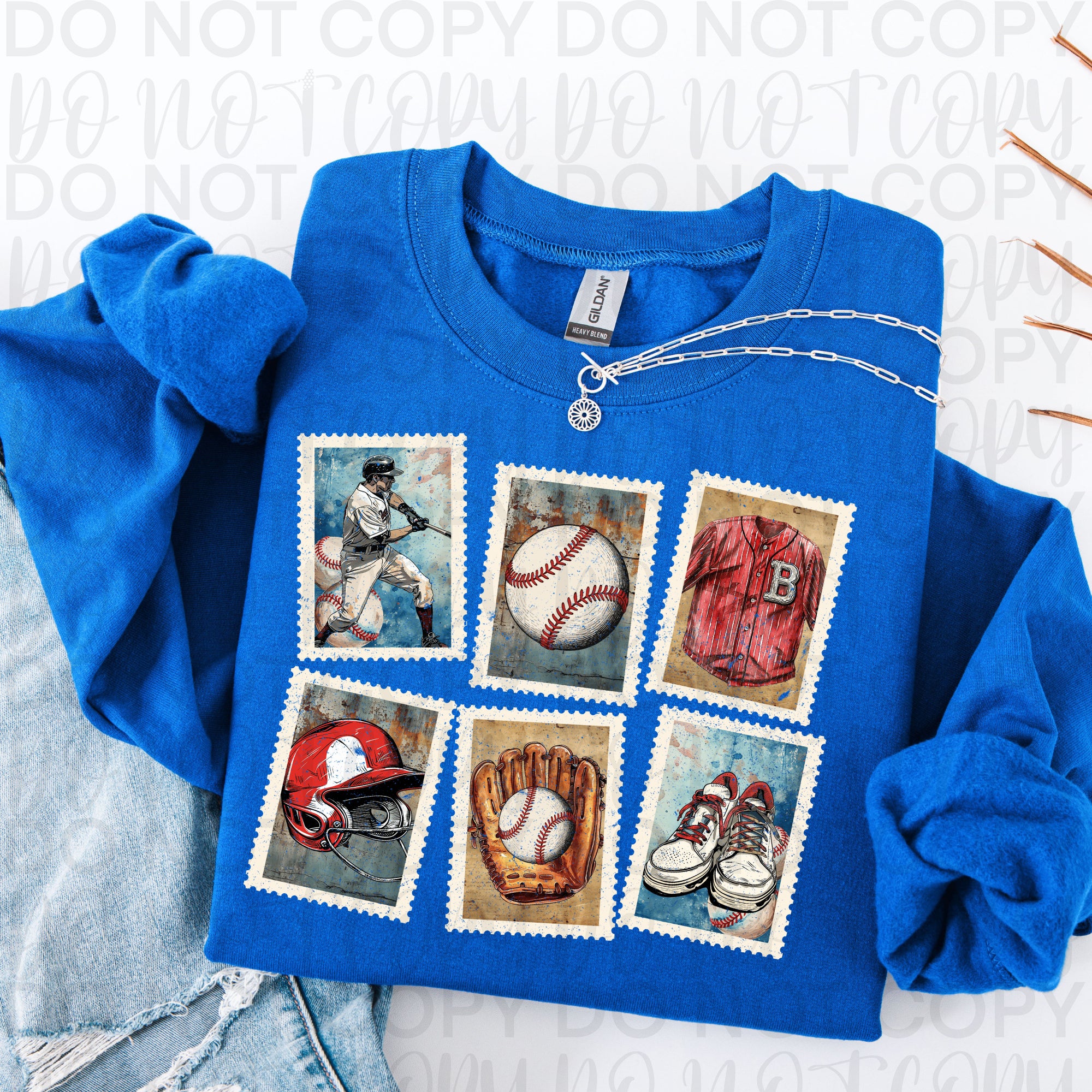 Vintage Baseball Stamps PNG