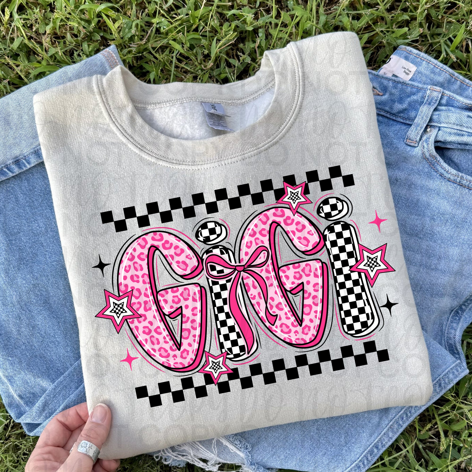 Retro Pink Gigi PNG