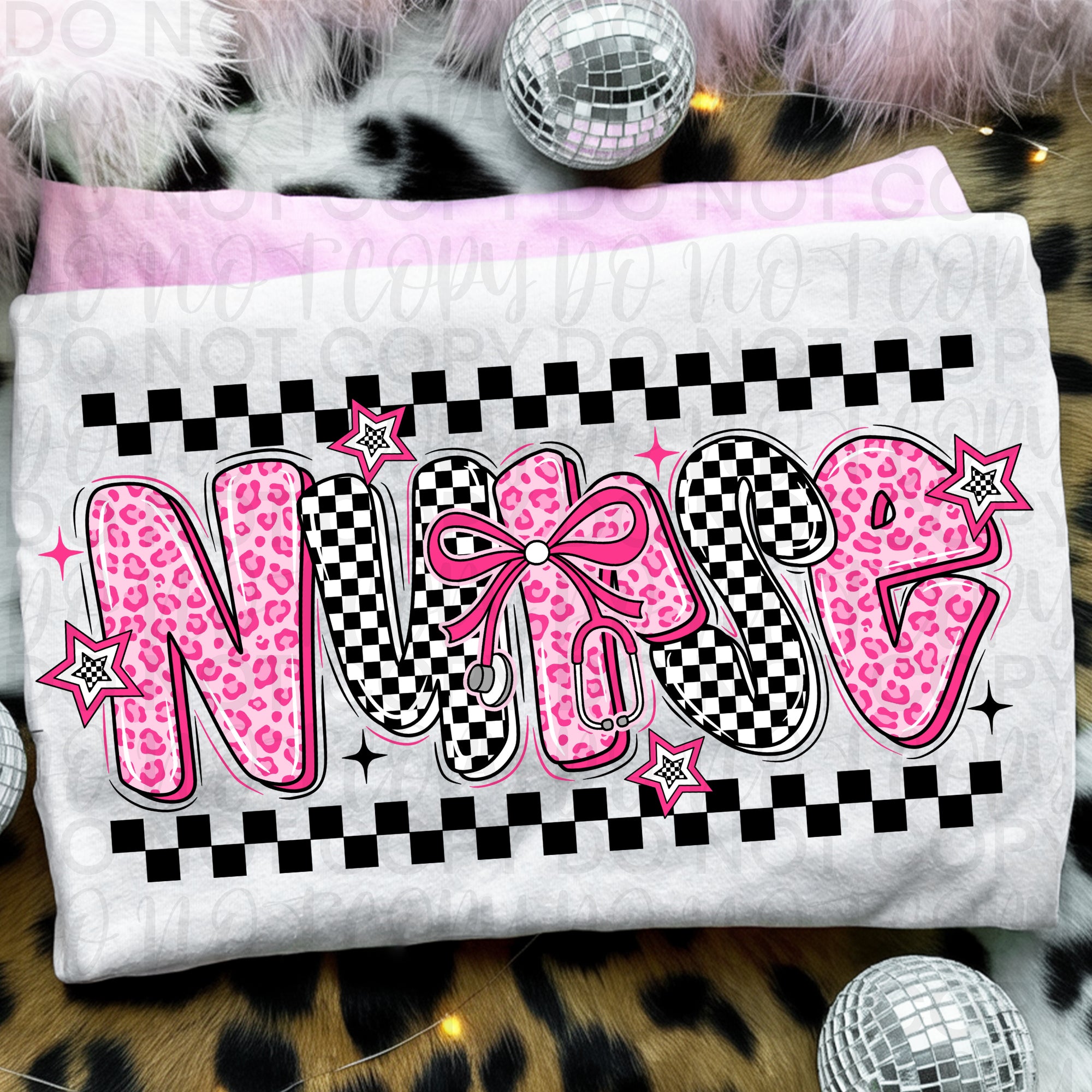 Retro Pink Nurse PNG