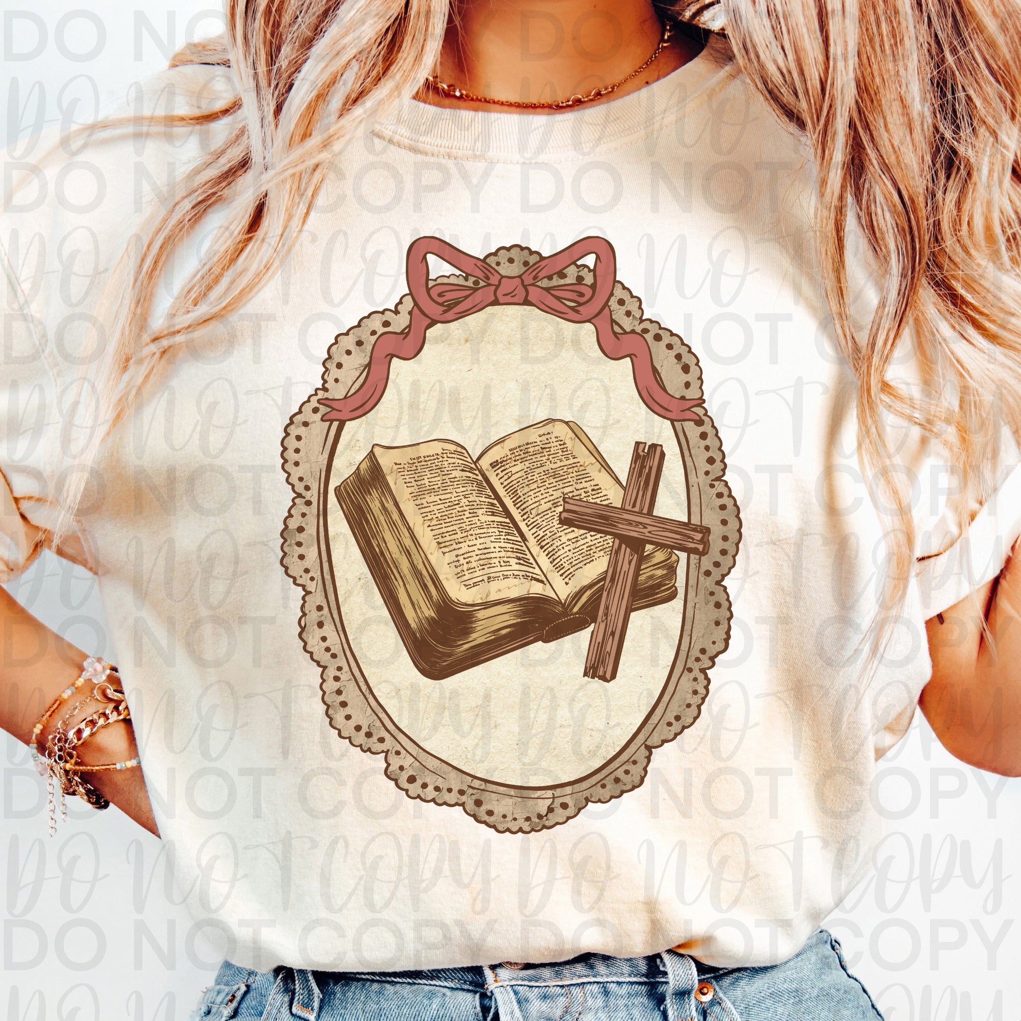 Vintage Bible and Cross PNG