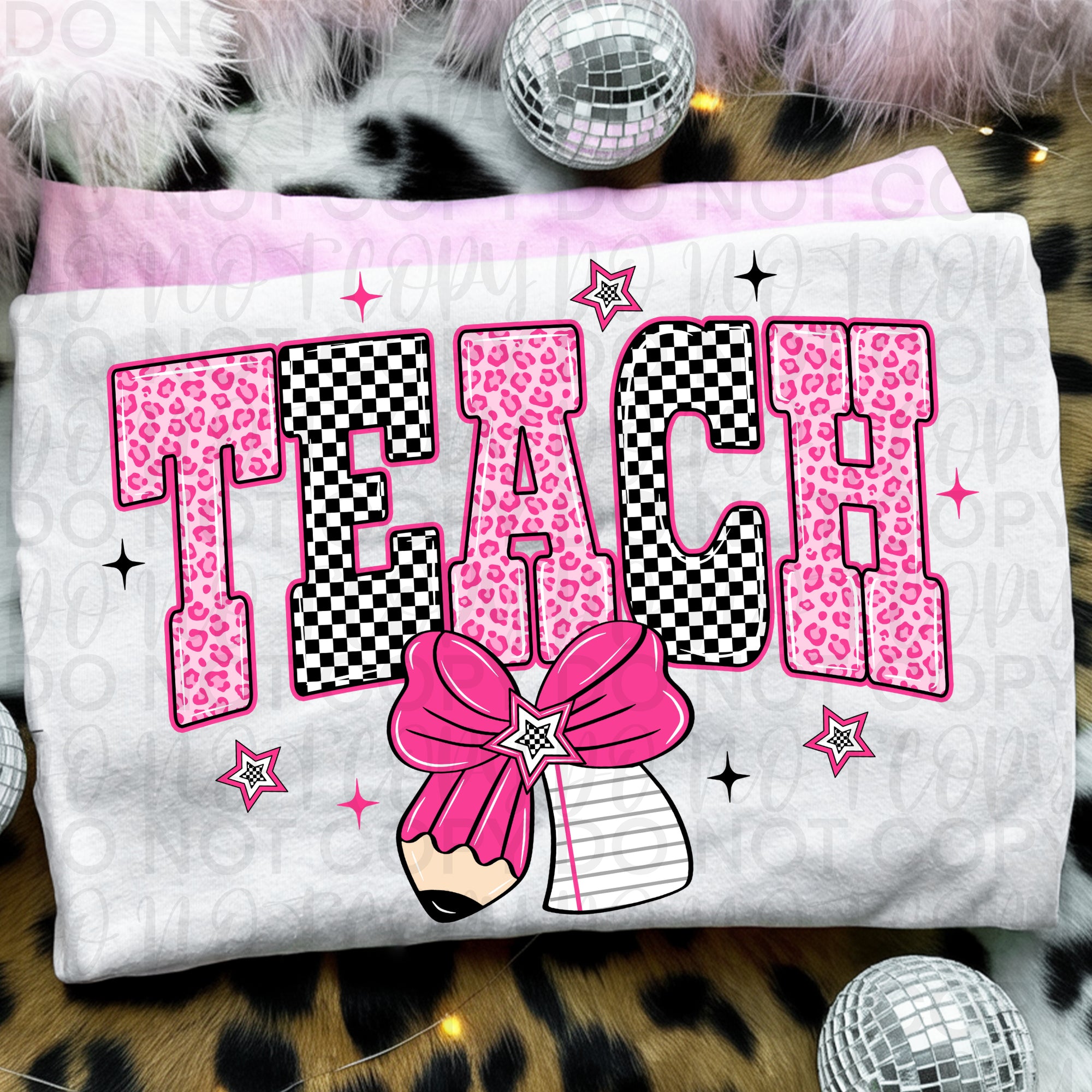 Retro Pink Teach PNG