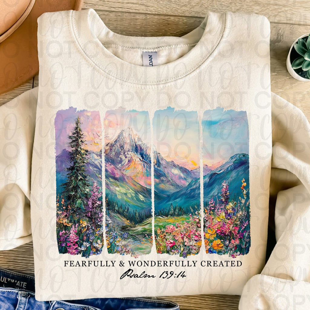 Fearfully and Wonderfully Created Brushstrokes PNG