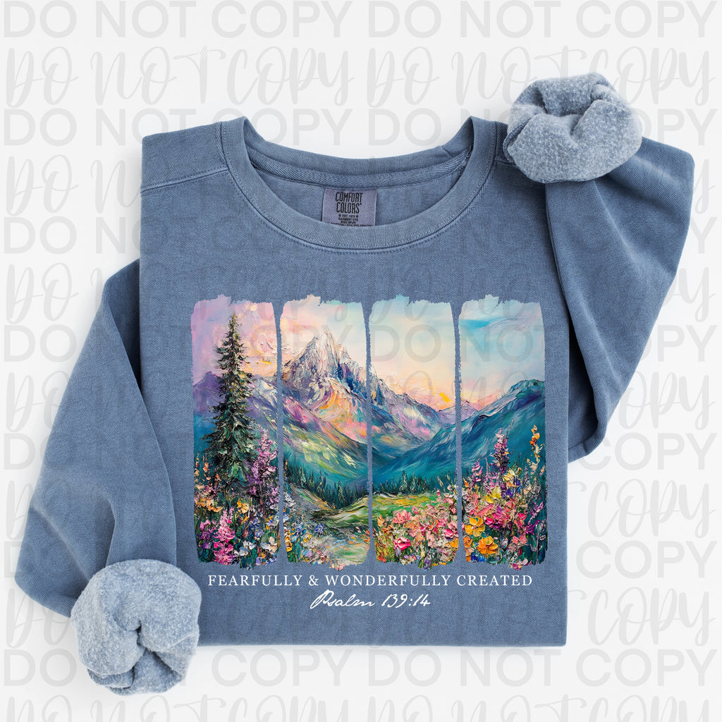 Fearfully and Wonderfully Created Brushstrokes PNG