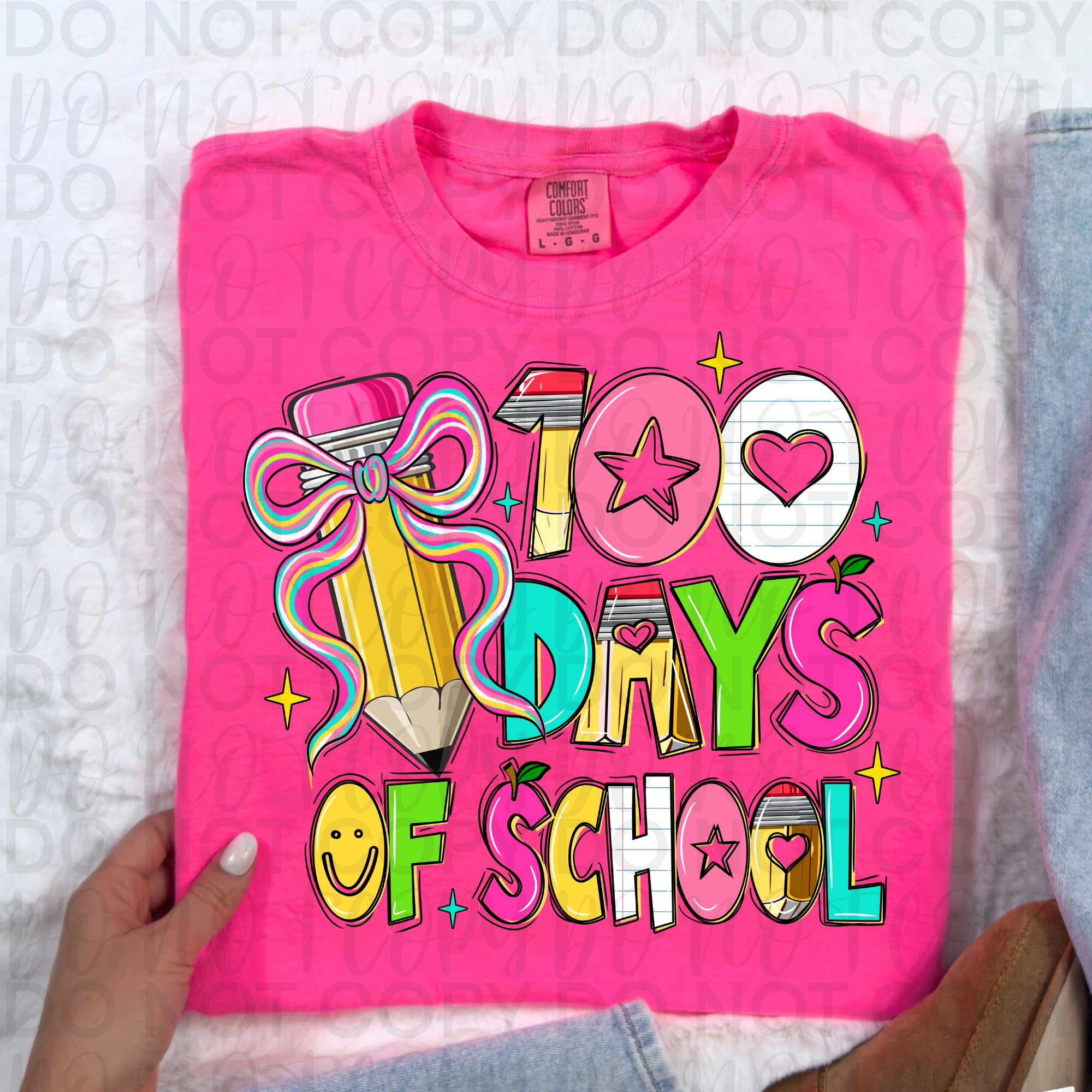 Colorful 100 Days of School PNG
