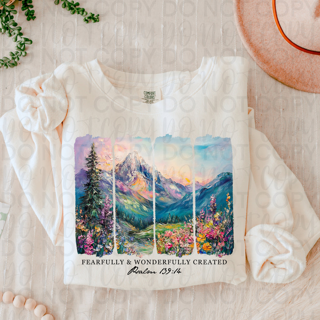 Fearfully and Wonderfully Created Brushstrokes PNG