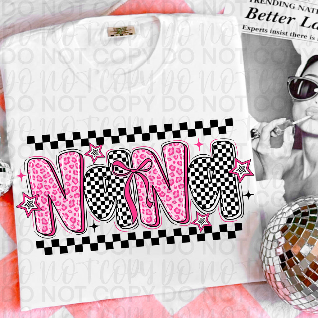 Retro Pink Nana PNG