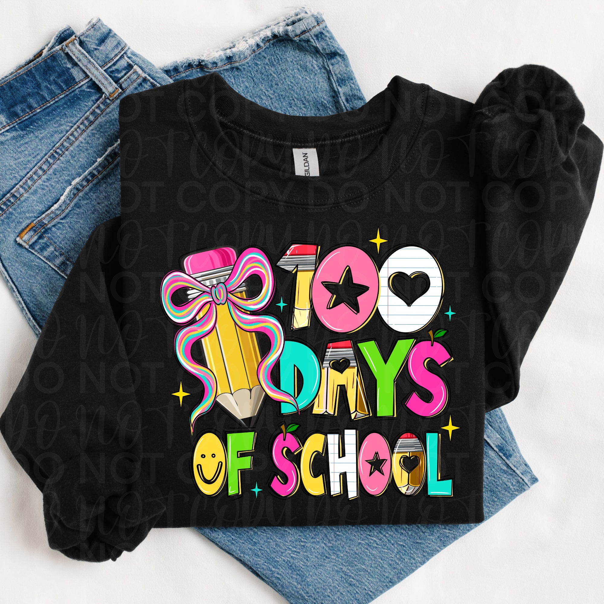 Colorful 100 Days of School PNG