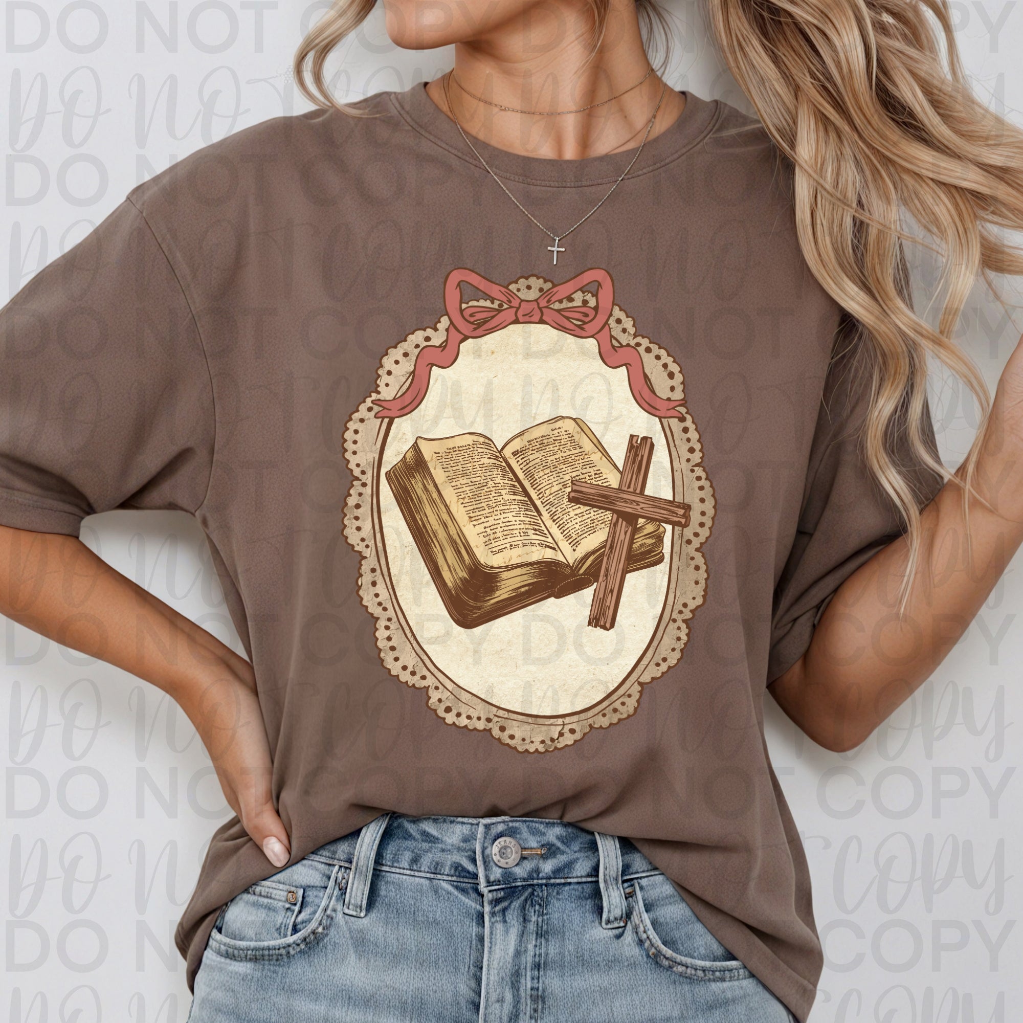 Vintage Bible and Cross PNG