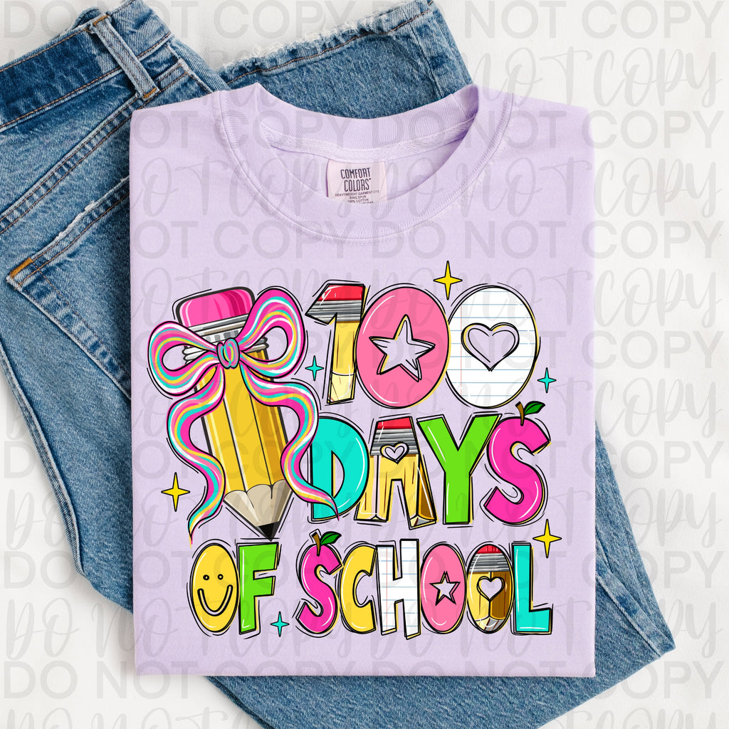 Colorful 100 Days of School PNG