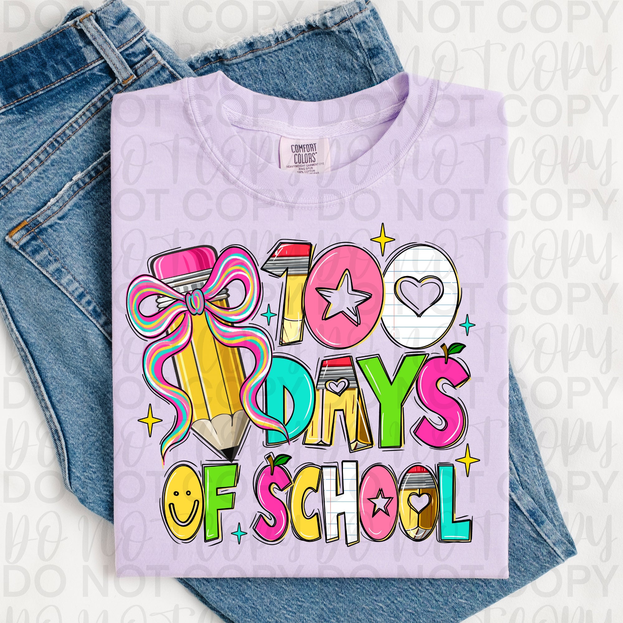 Colorful 100 Days of School PNG
