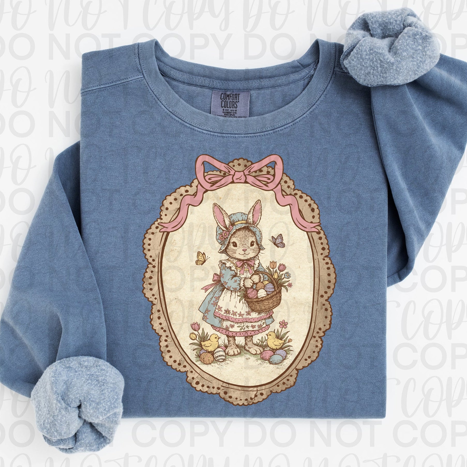 Vintage Easter Bunny Coquette PNG