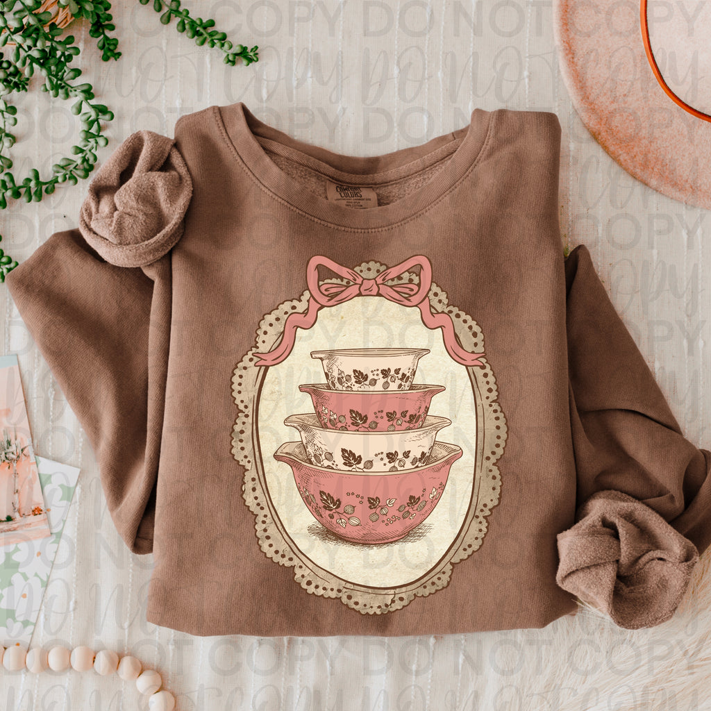 Vintage Pink Pyrex Oval Frame PNG