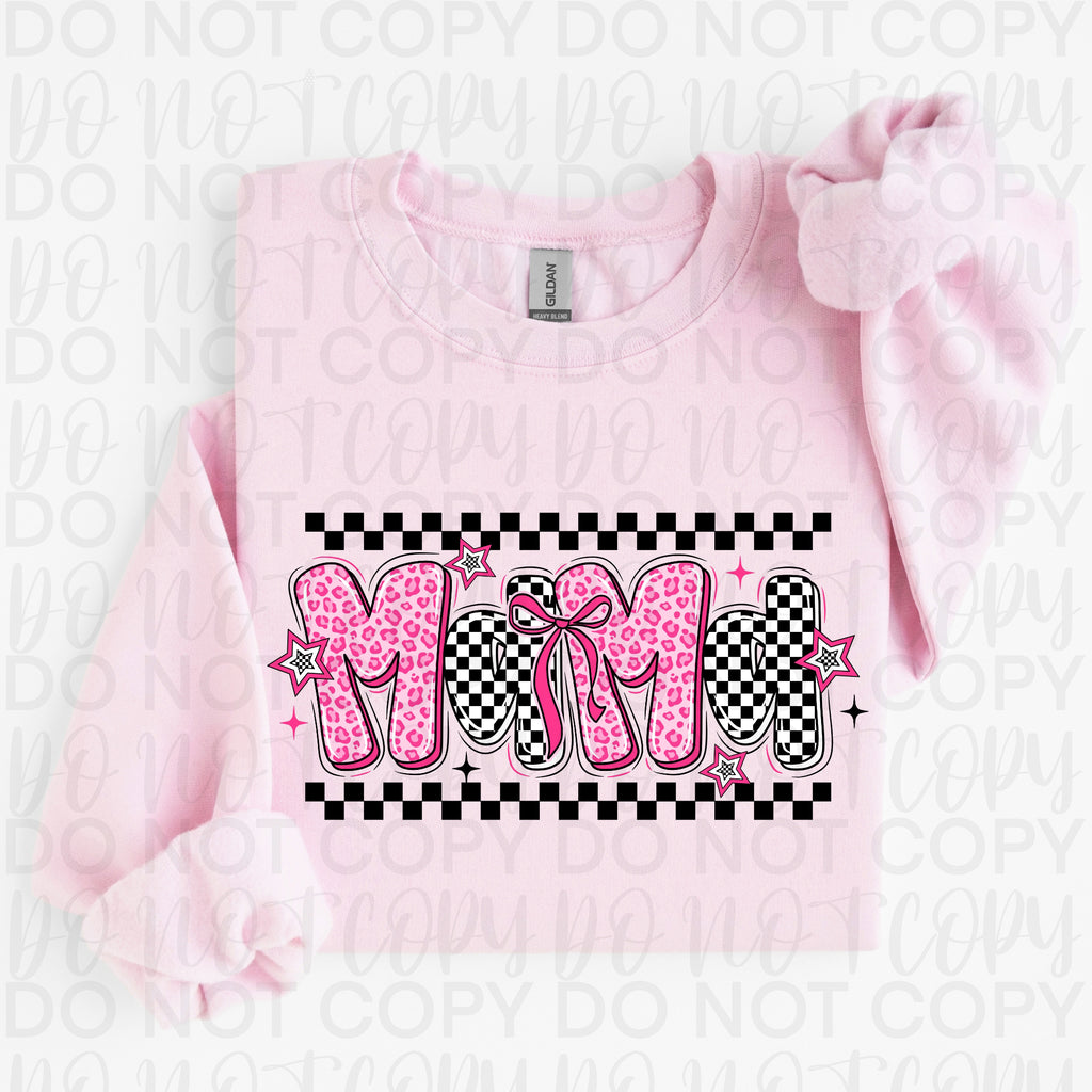 Retro Pink Mama PNG
