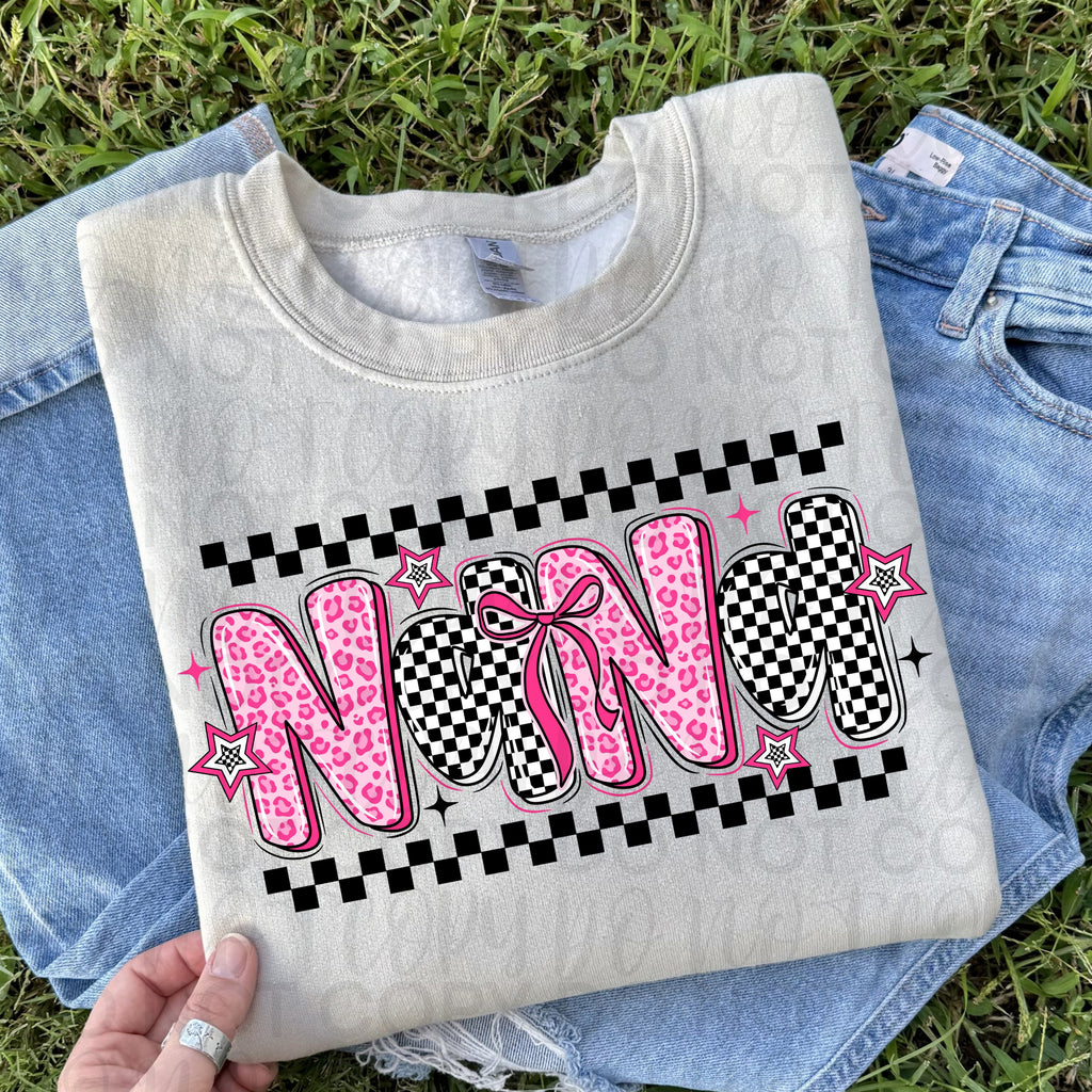 Retro Pink Nana PNG
