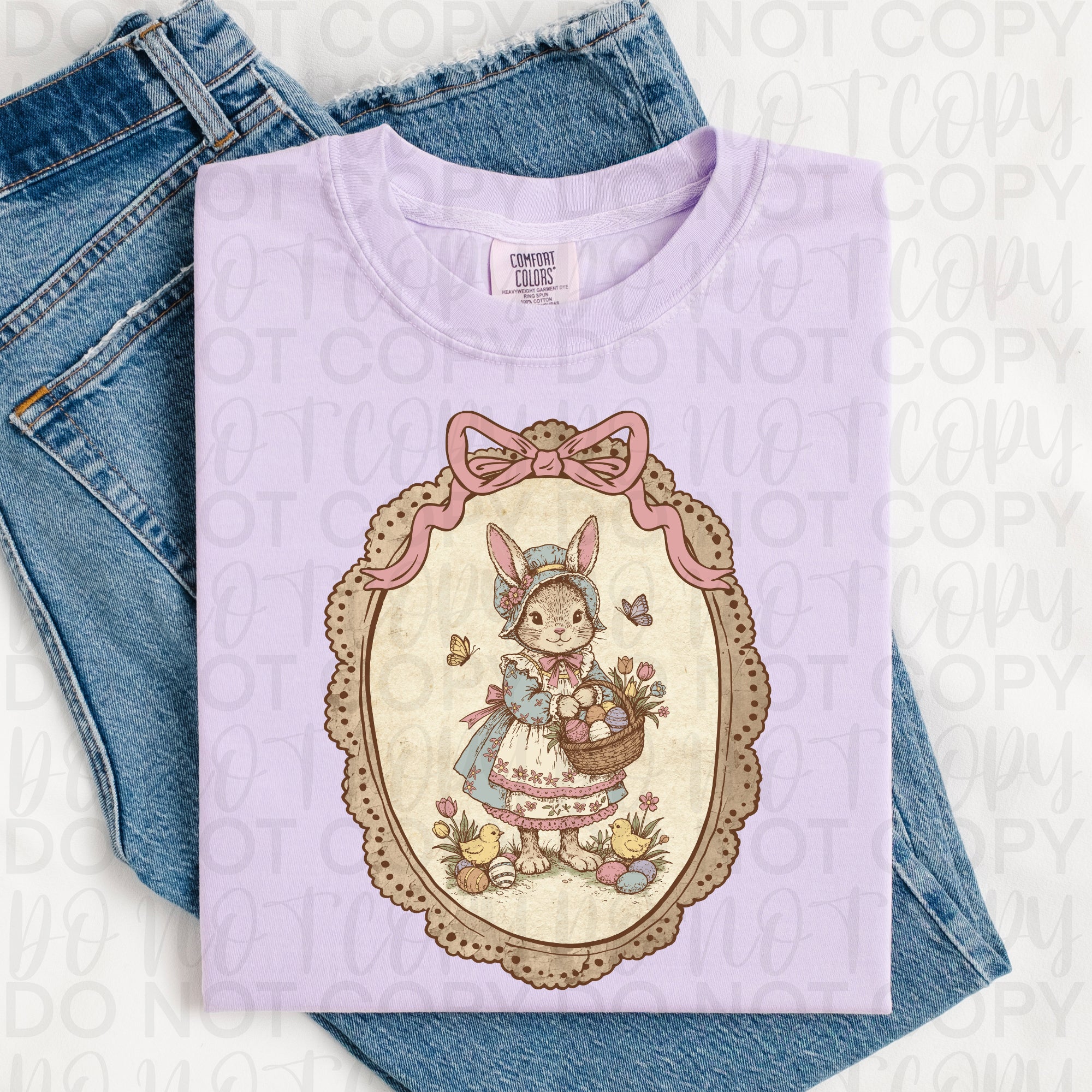 Vintage Easter Bunny Coquette PNG