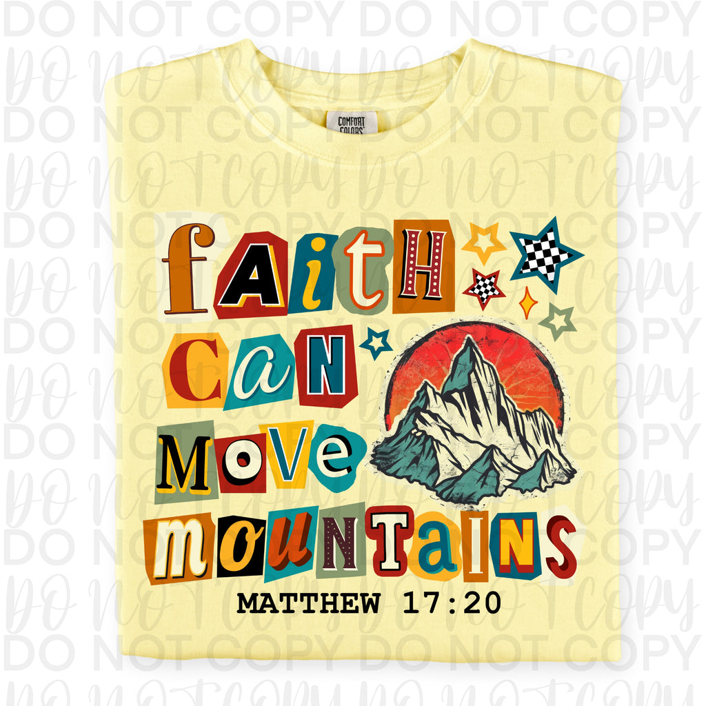 Faith Can Move Mountains PNG