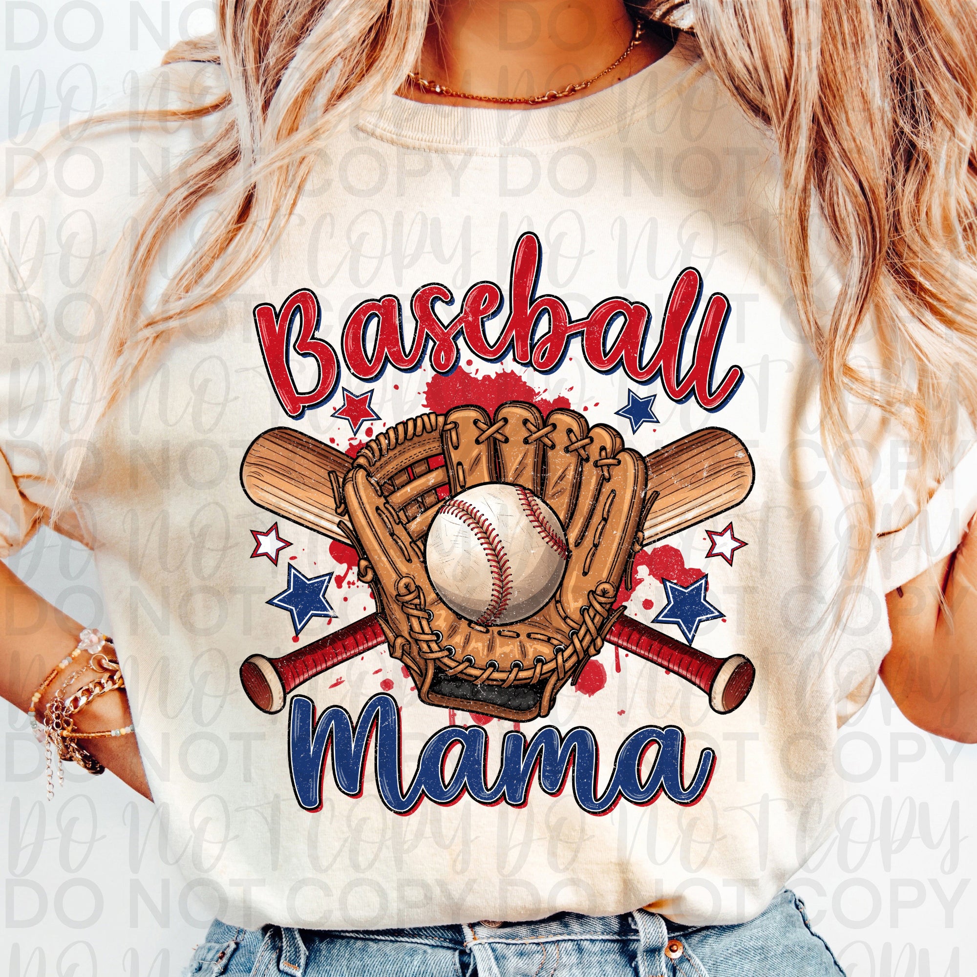 Vintage Baseball Mama PNG
