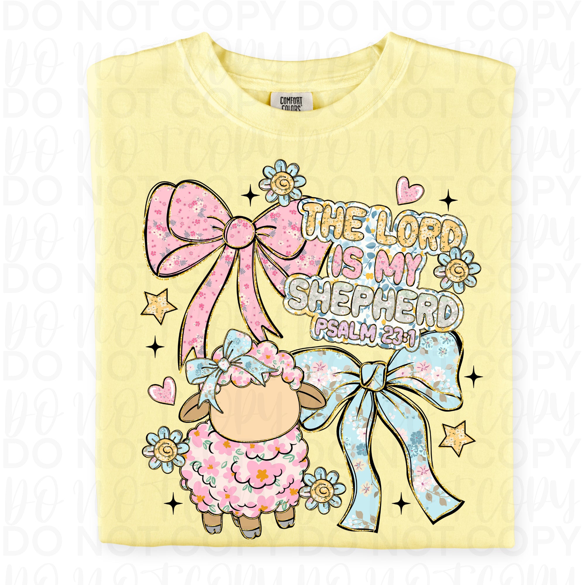 The Lord is My Shepherd Coquette PNG