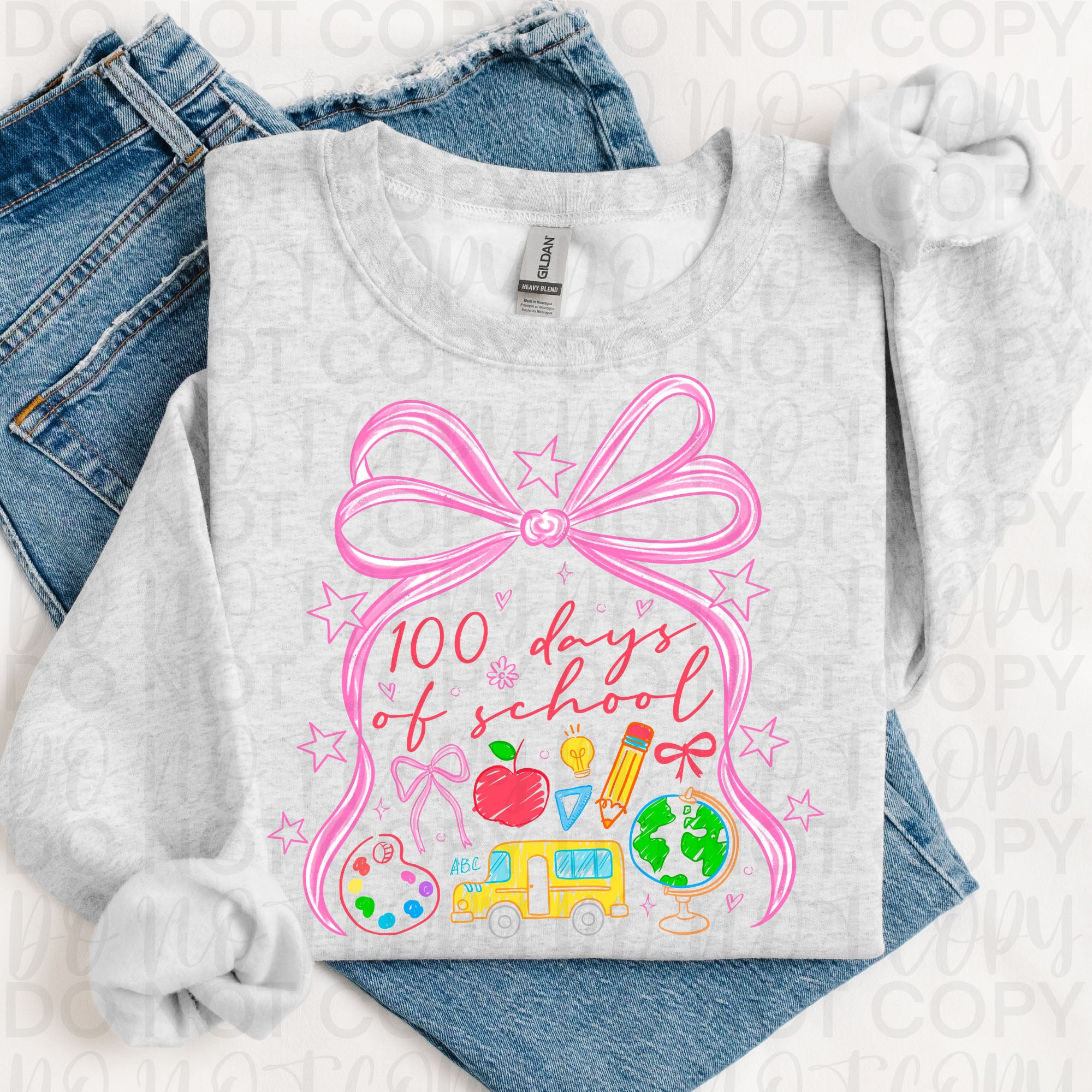 Coquette 100 Days of School Doodles PNG