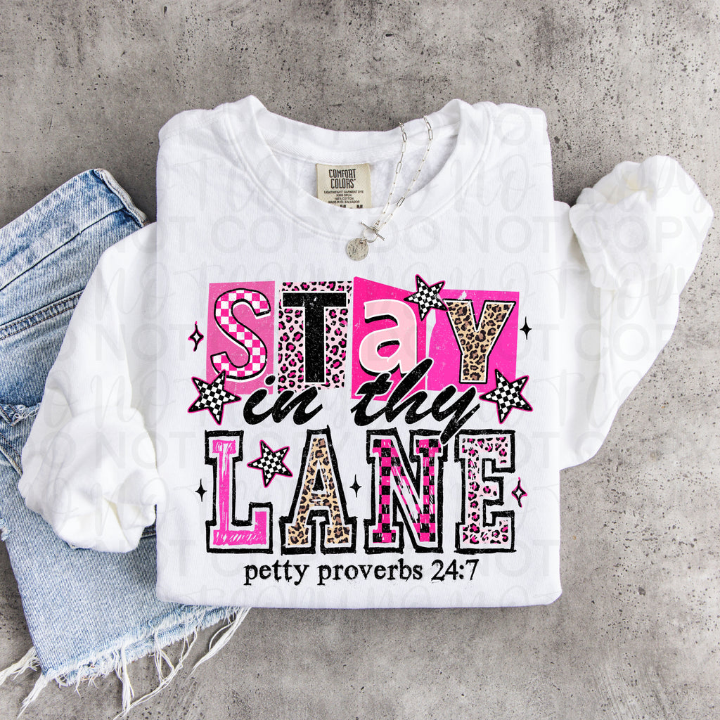 Stay in Thy Lane Sarcastic PNG