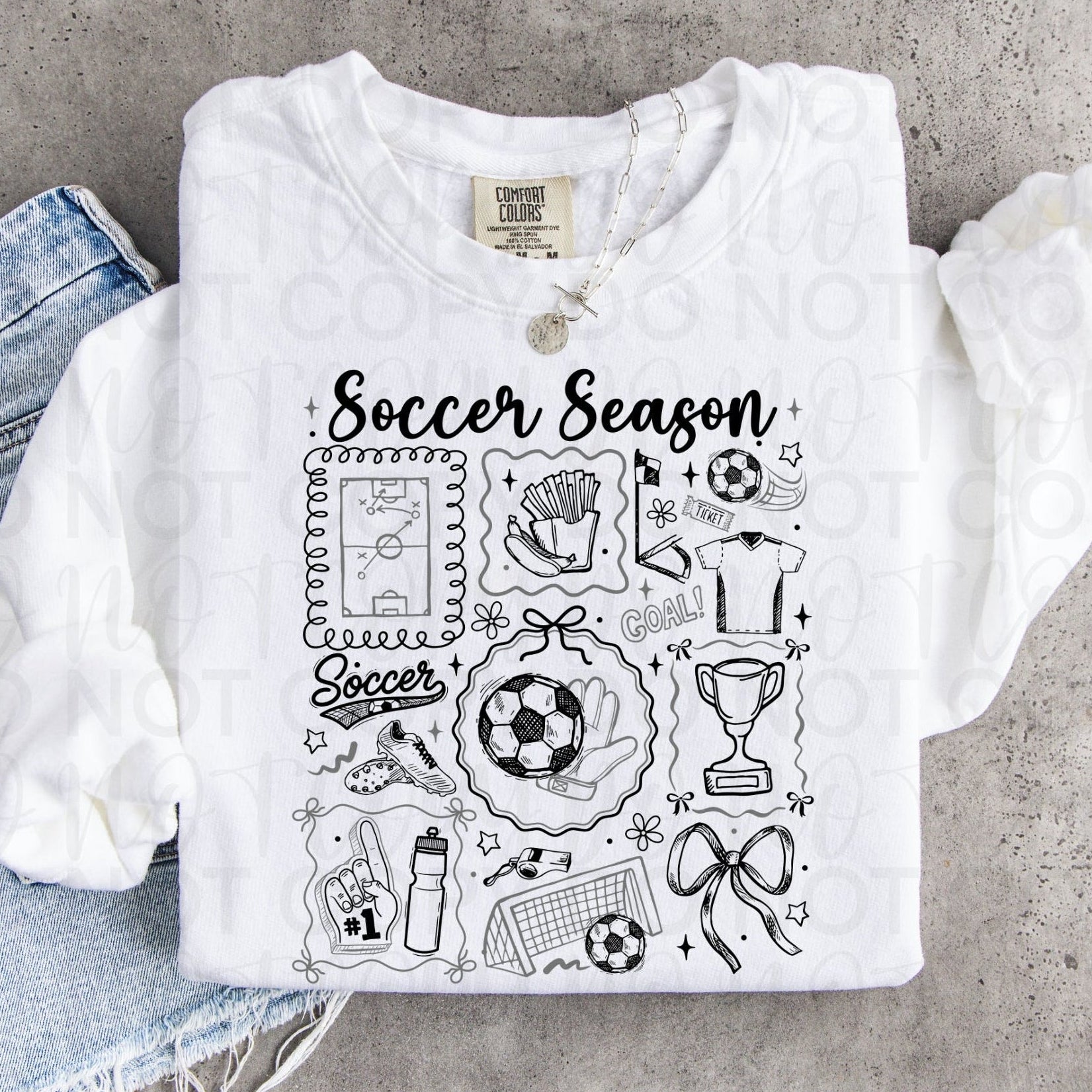 Soccer Season Doodles PNG
