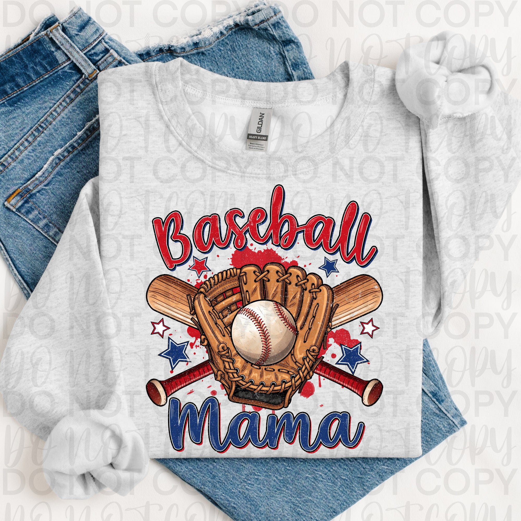 Vintage Baseball Mama PNG