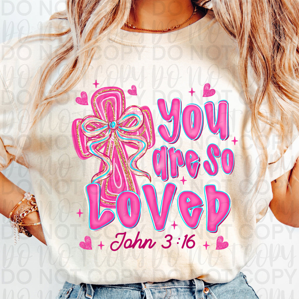 You Are So Loved Christian Valentine PNG