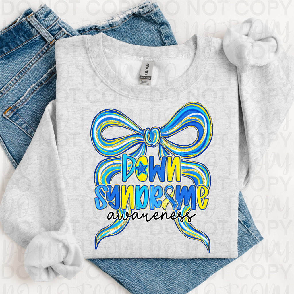 Down Syndrome Awareness Bow PNG