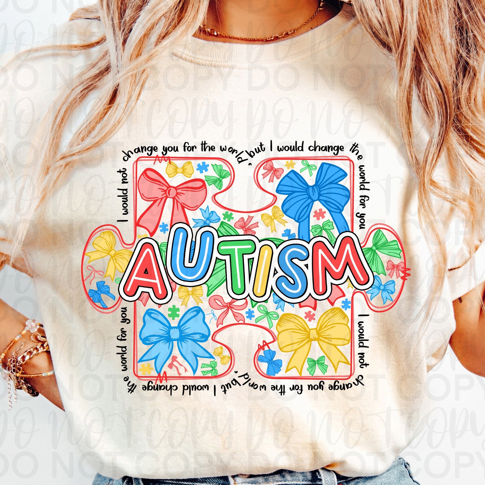 Autism Awareness Coquette PNG