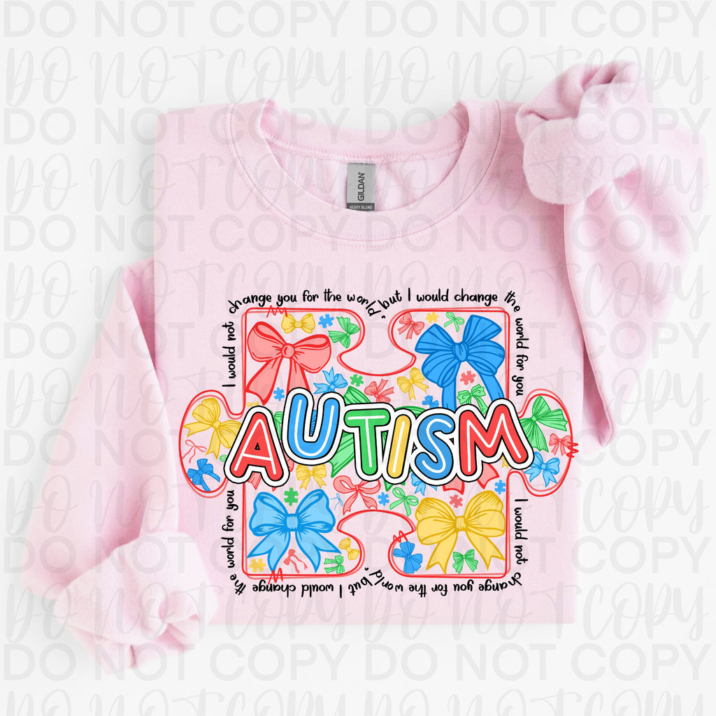 Autism Awareness Coquette PNG