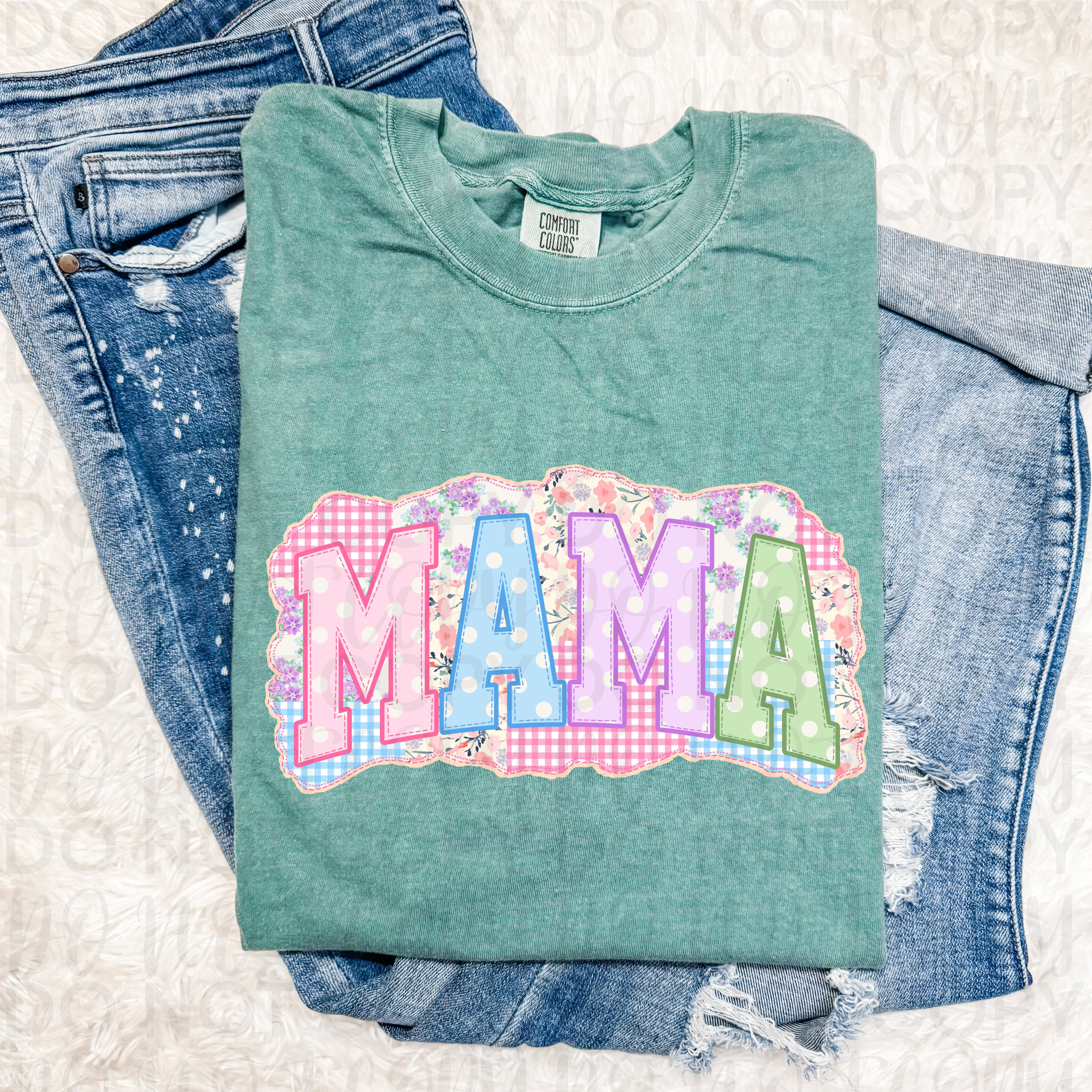 Patchwork Mama PNG