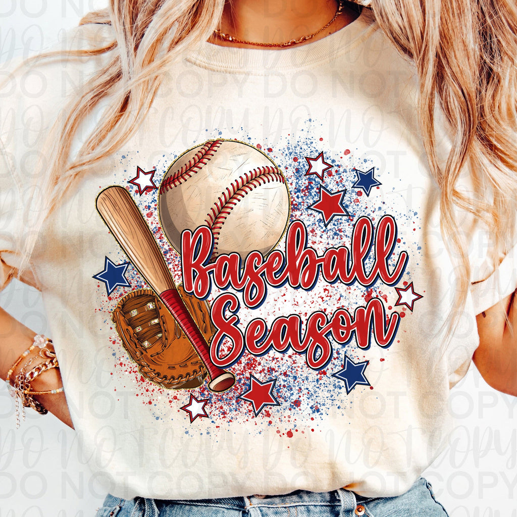 Baseball Season Splatter PNG