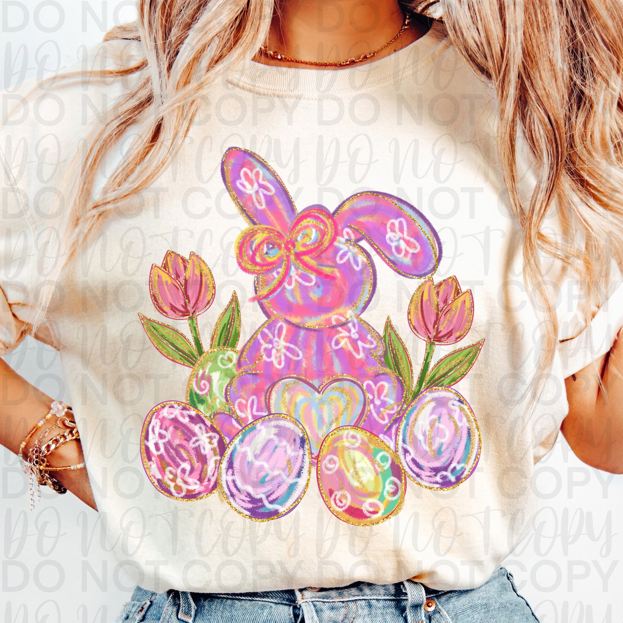 Floral Easter Bunny Png