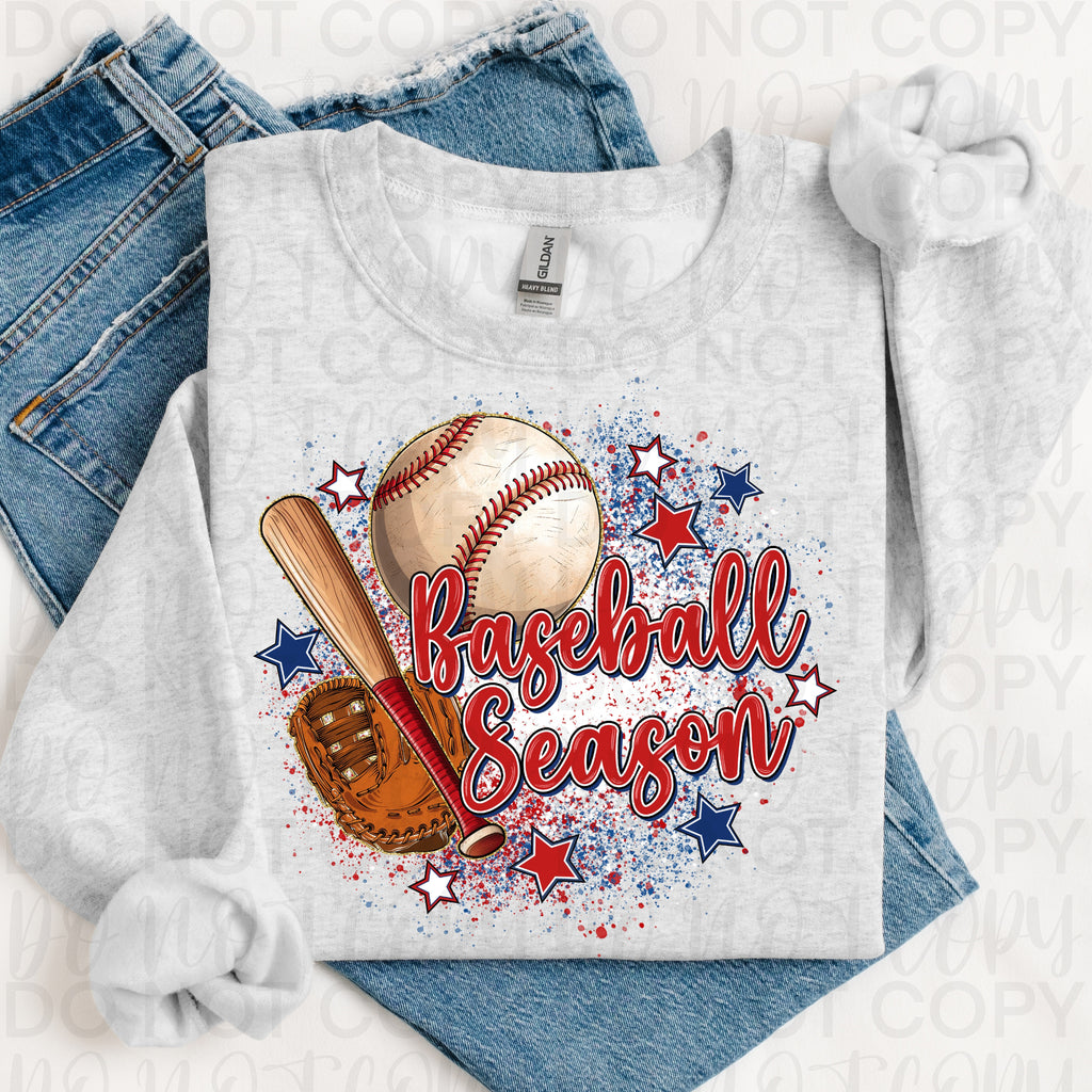 Baseball Season Splatter PNG