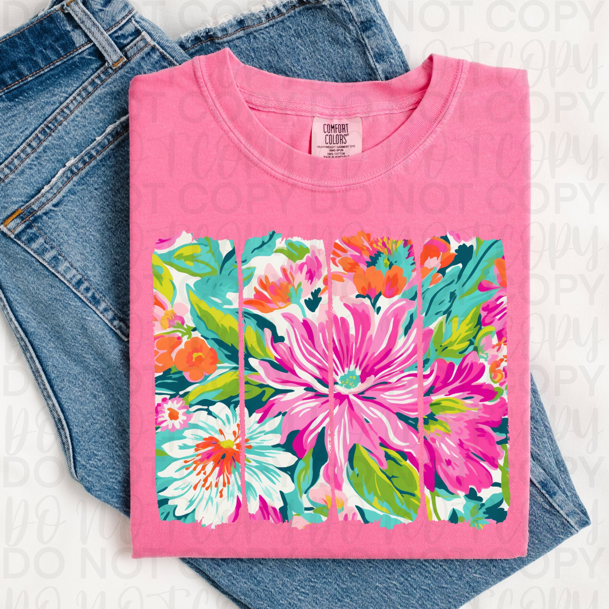 Colorful Floral Brushstrokes PNG