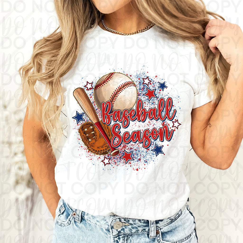 Baseball Season Splatter PNG