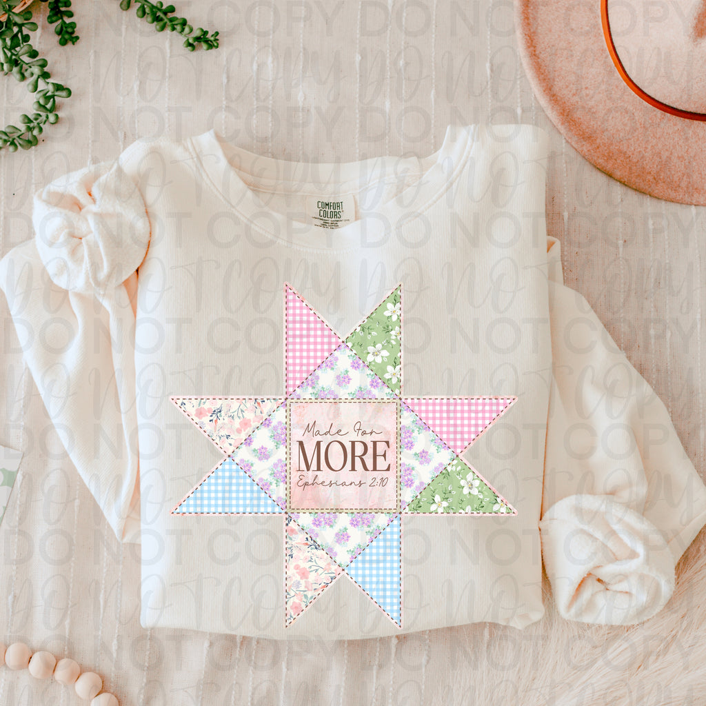 Made for More Patchwork Christian PNG