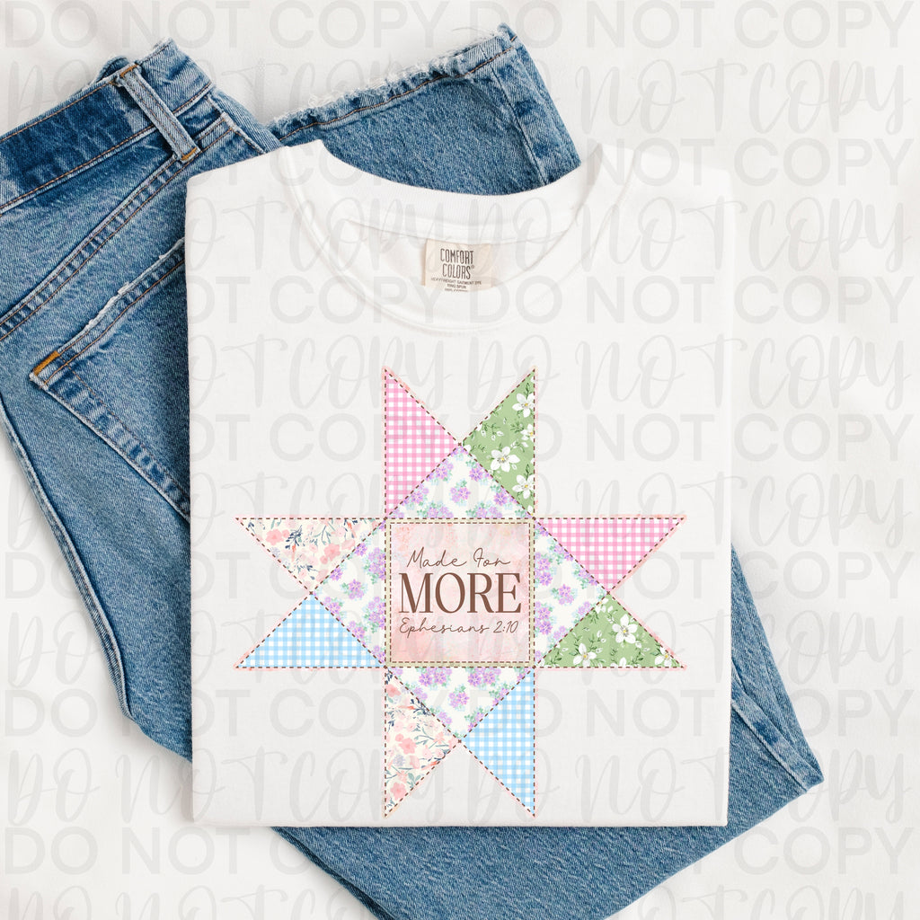 Made for More Patchwork Christian PNG