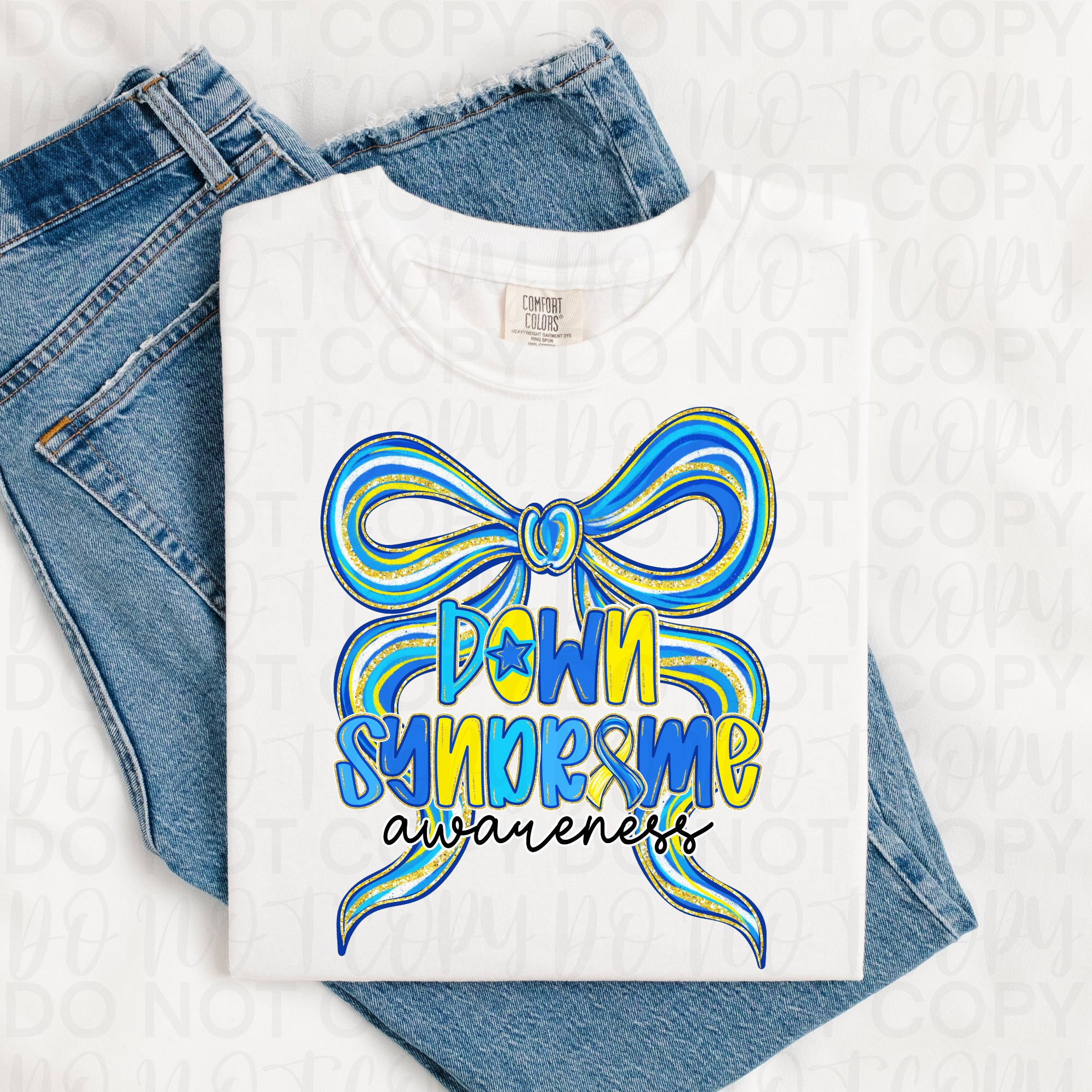 Down Syndrome Awareness Bow PNG