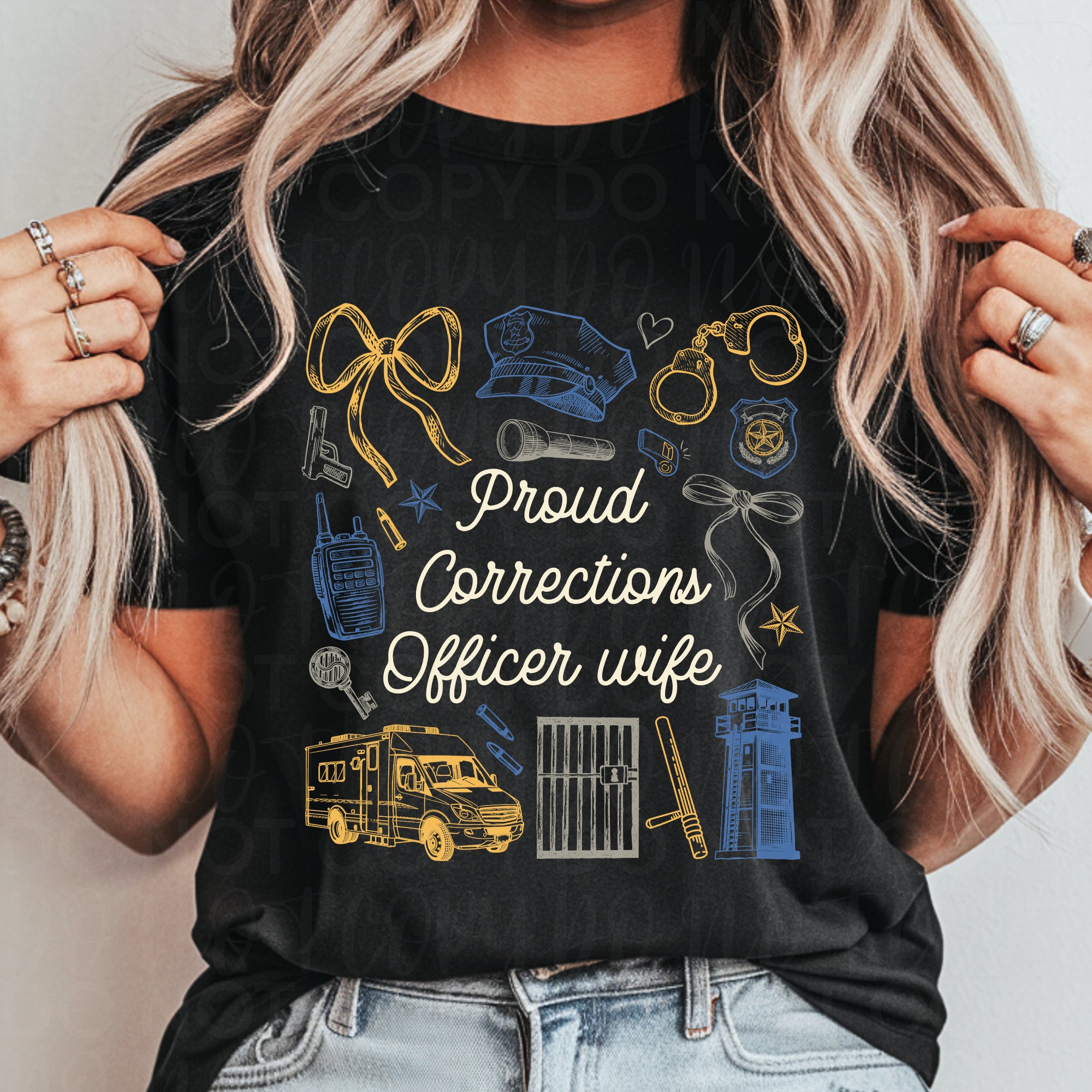 Proud Corrections Officer Wife PNG