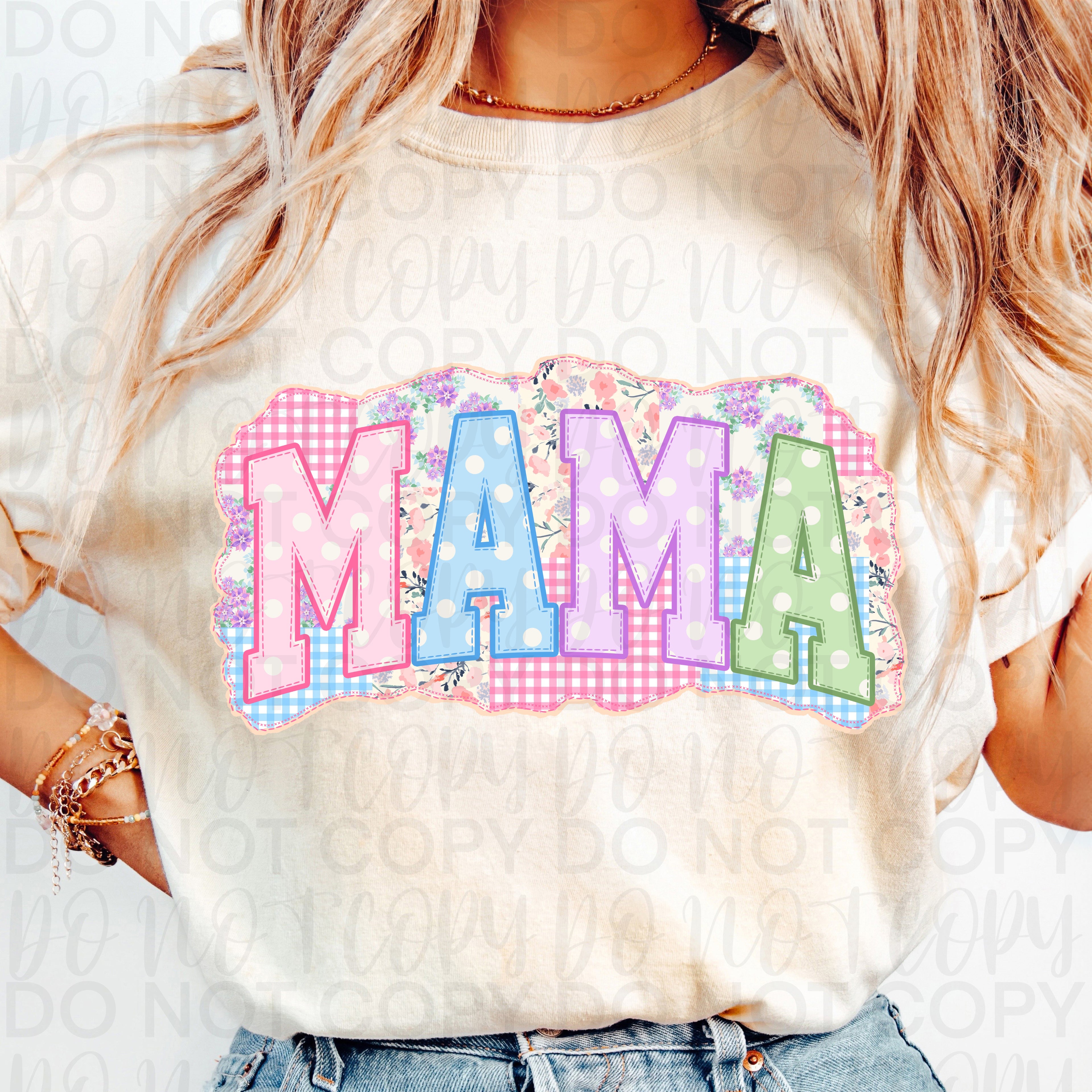 Patchwork Mama PNG