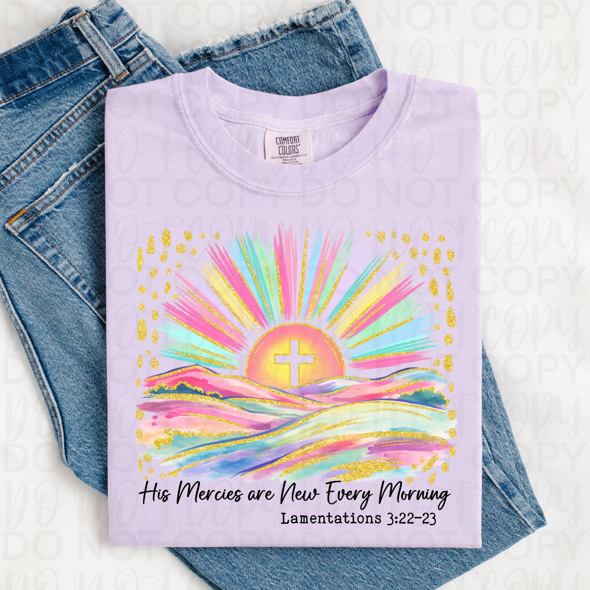 His Mercies are New Watercolor PNG